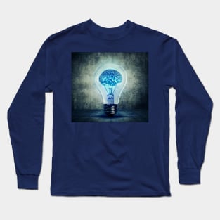 lightbulb brain Long Sleeve T-Shirt